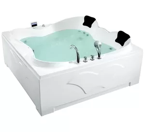 Гидромассажная ванна Gemy G9089 K R (1870х1870х850) аэромассаж, хромотерапия