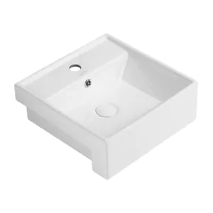 Раковина накладная ABBER 415х415х150 одно отв. под смеситель,белый AC2208