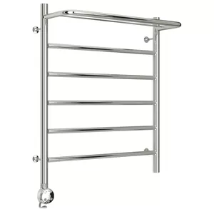 Полотенцесушитель электрический СТИЛЬЕ 600х500, нерж. сталь, ТЭН слева, 00521-6050