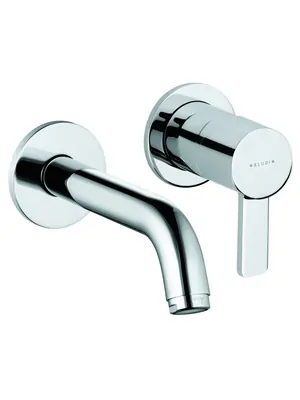 Смеситель KLUDI для умывальника, встраиваемый, внешняя монтажная часть, 180мм (хром) 382440575