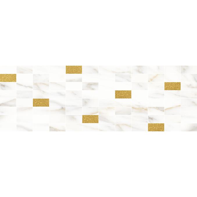 Aragon Decor Mosaic White Gold 20x60 глянцевая