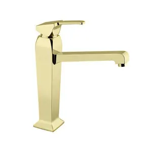 Смеситель CEZARES -LSM2-A-03/24 для умывальника, однозахватный, донный клапан, золото 24 карат