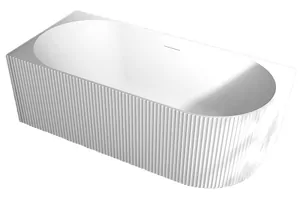 Ванна акриловая Abber (1700х800) пристенная, угловая левая, слив-перелив, белая  AB9329-1.7 L