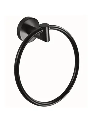 Полотенцедержатель-кольцо Bemeta 104204060, цвет: черный матовый
