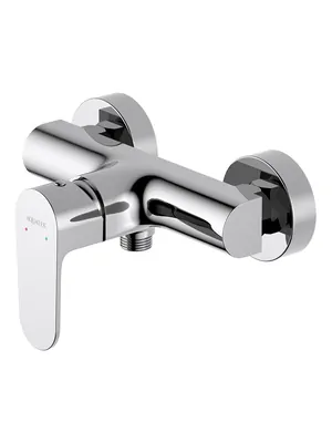 Смеситель для душа Aquatek AQ1260CR настенный, однозахватный, цвет: хром