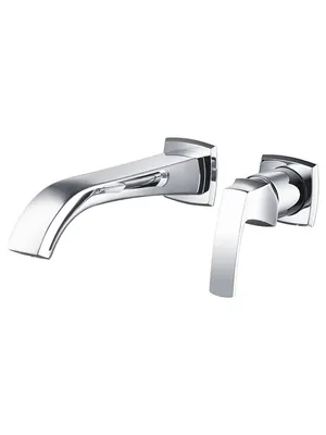 Смеситель Zeegres 17009001 для раковины, настенный, однозахватный, излив 217 мм