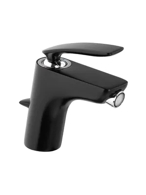 Смеситель KLUDI на биде, с донным клапаном, черный матовый/хром 522168775