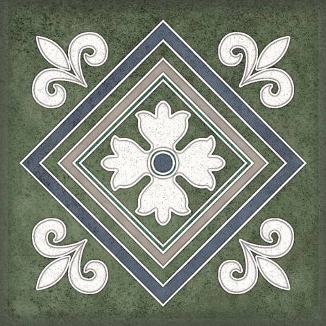 Smalto Decor 4 Blu 15x15 глянцевая