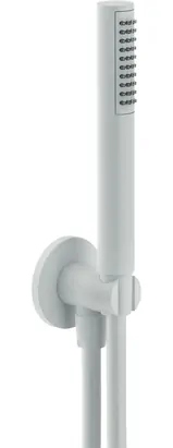 Душевой гарнитур NOBILI для встр. смес., шланговое подкл., лейка 1 режим, шланг, бел. мат AD146/32WM