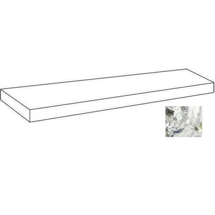 Atlas Concorde Russia Forte Dei Marmi Quark 620070002685 Ceppo Apuano Forest Scalino Angolare Sx Matt 33x80 матовая