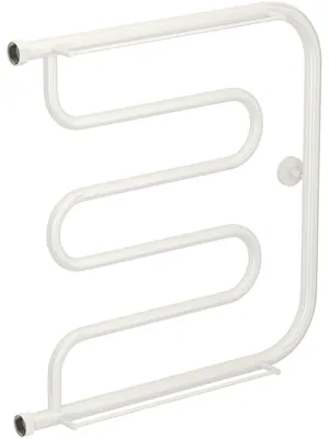 СУНЕРЖА Лира + 2 полки Полотенцесушитель 600х600 белый, нак. гайка 1"