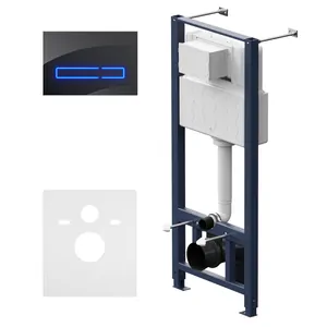 Инсталляция AM.PM для подвесного унитаза I012704.50A38 с бесконт.кнопкой Touchless черная