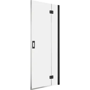 Дверь душевого уголка KERMI правая распашная 1000х2000 черный+стекло KermiClean LISNR100203PK