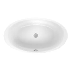 Ванна стальная Bette Oval 6043-000PLUS 180х100х45 встраиваемая, шумоизоляция, BetteGlasur, белый