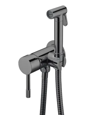 Смеситель Boheme 467-SGM встраиваемый,с гигиеническим душем, однозахватный, с держ, графит глянц