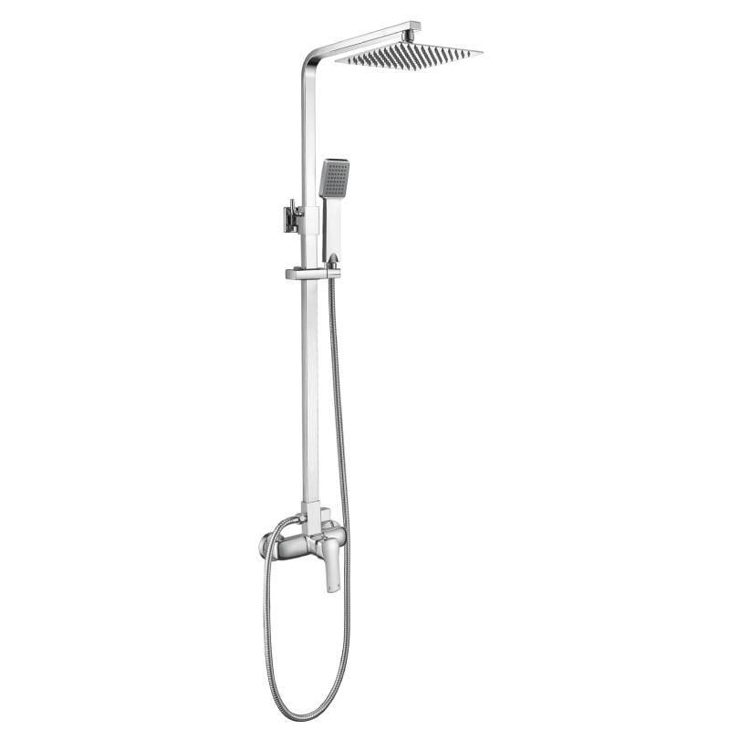 Душевая система Ledeme без излива, с тропическим душем, однозахватный, хром L2458