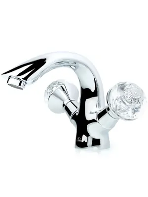 Смеситель Boheme 271-FL для раковины, на 1 отверстие, двухзахватный, хром