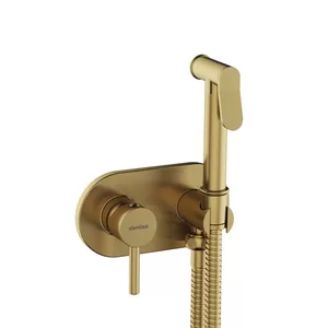 Смеситель by Damixa Option встраиваемый с гигиеническим душем, бронза 214000000