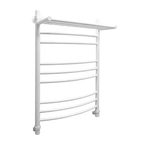 Полотенцесушитель водяной ENERGY 800х500 3/4 с полкой, белый мат, EWTRPRESM08050R903M
