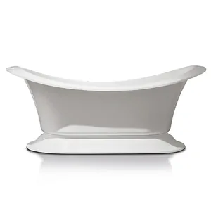 Ванна Gruppo Treesse V1881 1850x850x750 CrystalTech, отдельностоящая, белый/бронза