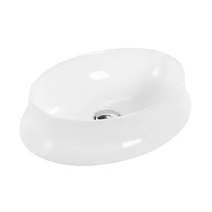 Раковина накладная BelBagno (520x370x140) овальная, без отверстия под смеситель, белая BB1389