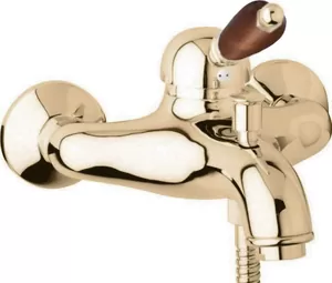 Смеситель CEZARES VM-02-Nc для ванны/душа, однорычажный, бронза/ручка орех