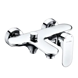 Смеситель для ванны/душа WasserKRAFT 5801 настенный, однозахватный, короткий излив, хром