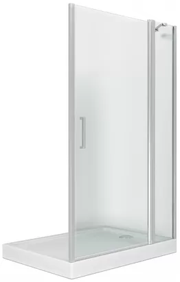 Дверь душевая GOOD DOOR BAS WTW-110-C-CH (110х185) распашная, профиль хром/стекло прозрачное