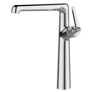 Смеситель для умывальника ESKO BG25 однозахватный, высокий излив, цвет: хром