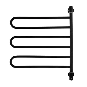 Полотенцесушитель электрический ENERGY U G3 54 Вт (ВхШхГ 770х635х100) черный матовый