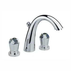 Смеситель для раковины Nicolazzi Cristallo 2009CR22 на 3 отверстия, хром