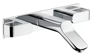 Смеситель Axor 11042 для умывальника двухзахватный на 3 отверстия, излив 168 мм