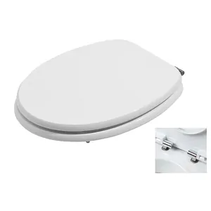 Сиденье для унитаза Azzurra с микролифтом, белое/хром CHA1800/F bi/cr