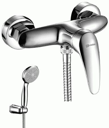 Смеситель для душа Lemark LM0403C однозахватный, душевой комплект, хром