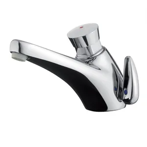 Смеситель для раковины Presto 3000 антивандальный, порционно-нажимной, хром 68032