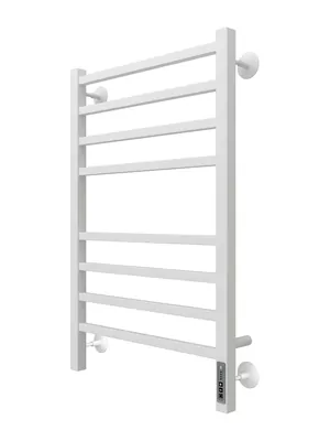 Полотенцесушитель TERMINUS П8 (ШВ:500х800) электро, Ral 9003 белый матовый, диммер встроен, правый
