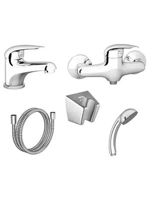 Набор смесителей RAVAK SET D (для умывальника, для душа, душевой гарнитур) 70508019