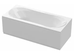 Ванна акриловая CEZARES 1800х800х420 прямоугольная, пристенная, цвет: белый