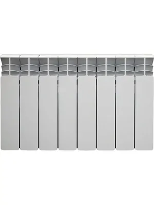 Радиатор алюминиевый Fondital B4 350/100, 8-секций, 1144 Вт, белый