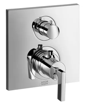 Смеситель Axor 39700 термостат с запорным вентилем, рычаговая рукоятка, внешняя часть