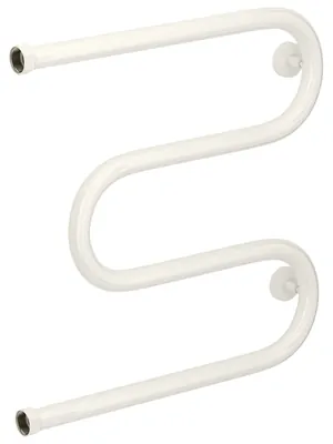 СУНЕРЖА + Полотенцесушитель 500х500 белый, нак. гайка 1"