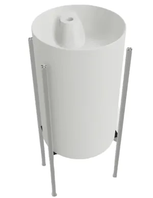 Раковина AeT 360х360х580 с отверстием под смеситель, белая матовая L807T0R1VL101