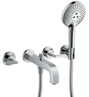 Смеситель Axor 39448000 для ванны/душа, рычаговый, ручной душ,излив 222мм