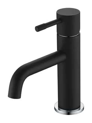 Смеситель Boheme 461-BCR для раковины, на 1 отверстие, однозахватный, черный+хром