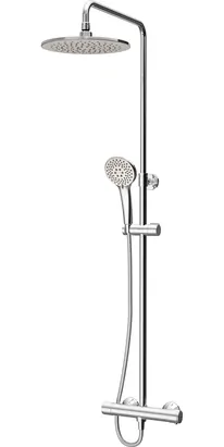 Душевая система AM.PM F0780464 смеситель термост. для душа,верхний душ 250мм,ручной душ 120мм