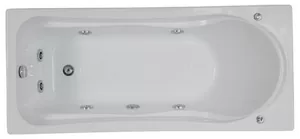 Ванна акриловая BAS 1700х750 прямоугольная, каркас, без слива-перелива, с г/м FLAT