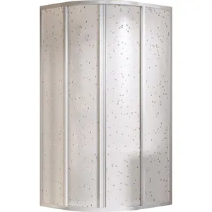 Душевой уголок RAVAK SKCP4-90 (895x895x1950) раздвижные двери, полистирол, сатин+Pearl