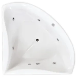 Ванна угловая BACH 150х150 Система 1, гидромассаж, каркас