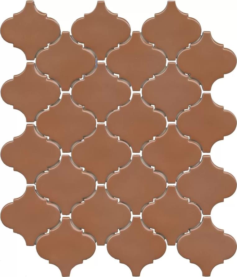 мозаика Арабески Марокко Коричневый Глянцевый 30x26