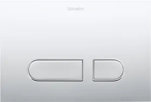 Клавиша смыва Duravit A1 217х146,5 для унитазов двойная, пластик, хром WD5001021000